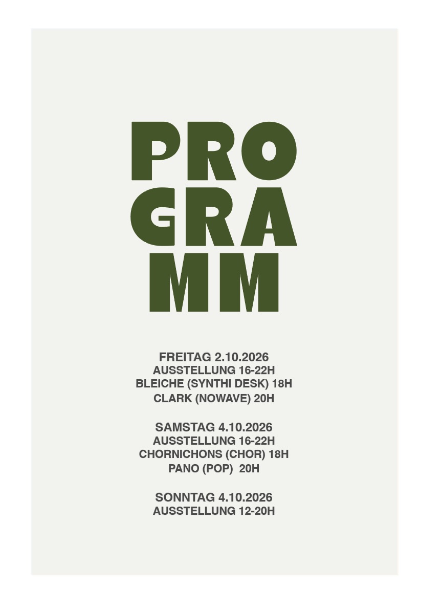 TAKING SHAPE — Programm vom 2.10. bis 4.10.2026